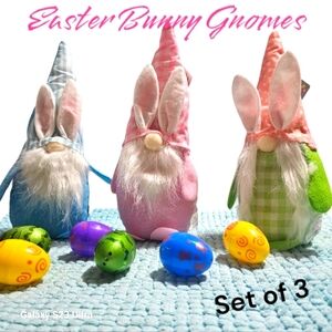 Easter Bunnies Gnomes set of 3